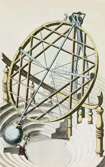 Observatory Prints: Tycho Brahe, Great Equatorial Armillary