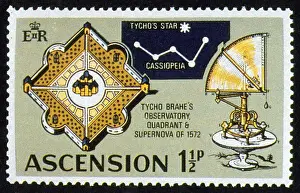 Planetary Prints: Tycho Brahe, Postage Stamp
