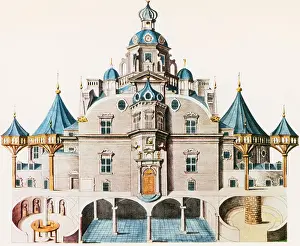 Observatory Prints: Tycho Brahe, Uraniborg Observatory