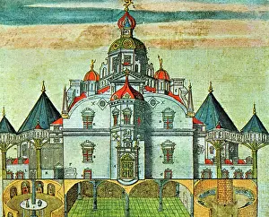 Observatory Prints: Tycho Brahe, Uraniborg Observatory