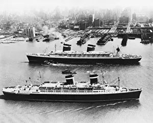 1950 Prints: United States Lines Ships