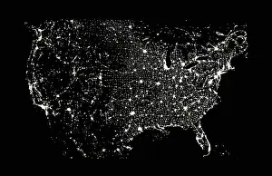 Outer Prints: USA at Night
