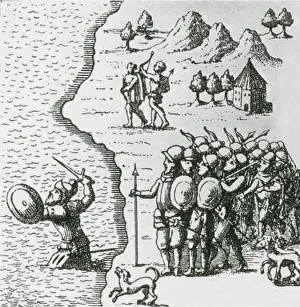 Spanish Prints: Vasco Nunez de Balboa, Spanish Conquistador