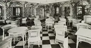 Titanic Prints: The Verandah Cafe of the Titanic