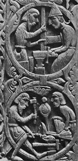 Best Sellers Part IV Prints: Viking Blacksmiths Forge the Sword Gram, 12th Century