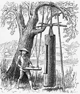 Primitive Prints: Village Clock
