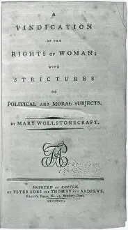 Feminist Prints: A Vindication of the Rights of Woman, 1792