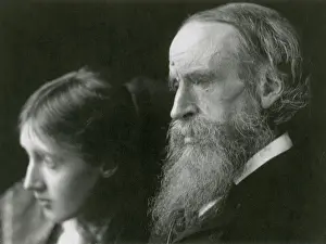 Essayist Prints: Virginia Woolf with her Father