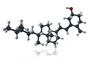 Atoms Prints: Vitamin D3, Molecular Model