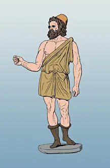Volcanoes Prints: Vulcan, Roman God