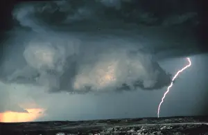 Wall Prints: Wall Cloud with Lightning