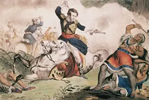 Johnson Prints: War of 1812, Battle of Thames, Death of Tecumseh