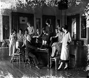 Theater Prints: Washington Debutantes Rehearsing