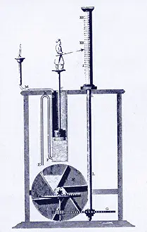 Horology Prints: Water Clock Diagram