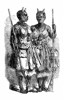 Culture Prints: West Africa, Dahomey Amazons
