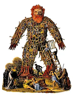 Civilization Prints: Wicker Man, Druid Ceremony