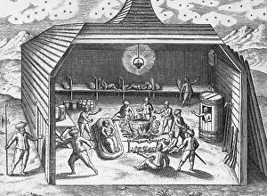 Explorer Prints: Willem Barentsz, Expedition Wintering in Arctic, 1596