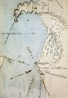 Cartography Prints: William Clark's Map of Gray's Bay, 1805