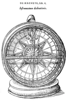Pole Prints: William Gilbert, Declinometer, 17th Century