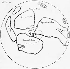 Moon Prints: William Gilbert, Moon Map, 1603