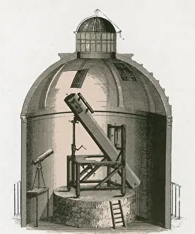 Instrument Prints: William Herschel's Telescope, 1781