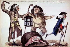 Hunter Prints: William Hunter, 'The Anatomist Overtaken by the Watch'