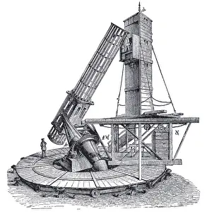 Reflecting Prints: William Lassell, 48-inch Telescope, 1855