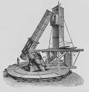 Reflecting Prints: William Lassell, 48-inch Telescope, 1855