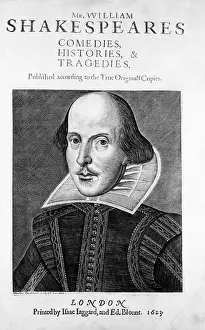 Shakespeare Prints: William Shakespeare, English Poet and Playwright