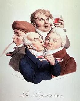 Trait Prints: Wine Tasting, 1825