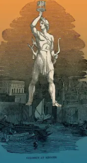 Statues Prints: Wonders of the Ancient World, Colossus of Rhodes