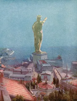 Statues Prints: Wonders of the Ancient World, Colossus of Rhodes