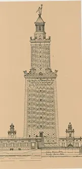 Alexandria Prints: Wonders of the Ancient World, Lighthouse of Alexandria