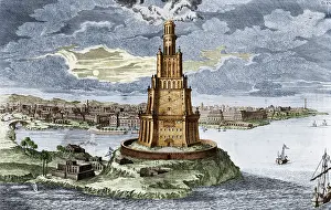 Alexandria Prints: Wonders of the Ancient World, Lighthouse of Alexandria