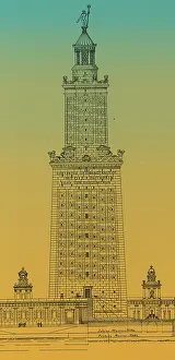 Civilization Prints: Wonders of the Ancient World, Lighthouse of Alexandria