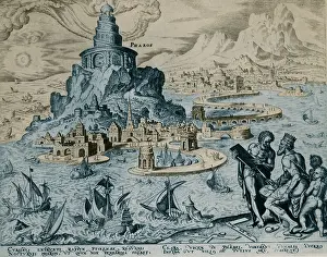 Civilization Prints: Wonders of the Ancient World, Lighthouse of Alexandria