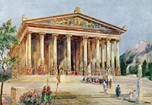 Antiquity Prints: Wonders of the Ancient World, Temple of Artemis