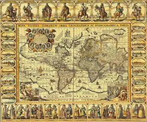 Antique Prints: World Map 1626
