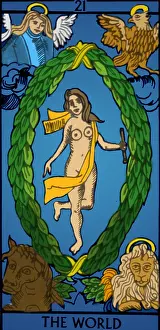 Magic Prints: The World, Tarot Card