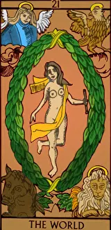 Magic Prints: The World, Tarot Card