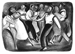 Arts Prints: WPA Art, Harlem Street Dance