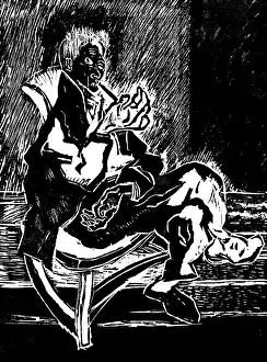 Arts Prints: WPA Art, Rocking Chair Blues