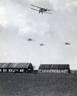 Force Prints: WWI, Bristol Fighters Depart, 1918