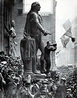 Actor Prints: WWI, Douglas Fairbanks Aids 3rd Liberty Loan, NYC