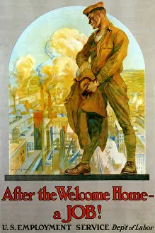 Arts Prints: WWI, U.S. Employment Service Poster, 1919