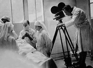 Theater Prints: WWII, Filming Reconstructive Surgery