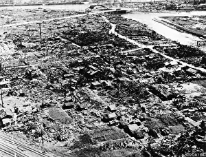 Atom Prints: WWII, Hiroshima, Aftermath of Atomic Bomb, 1945