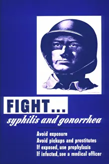 Control Prints: WWII STD Poster, Fight Syphilis and Gonorrhea