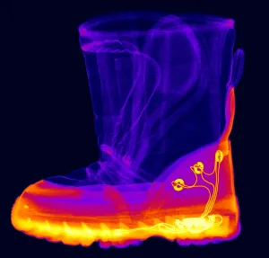 Detector Prints: X-ray of a Child's Light-Up Boot