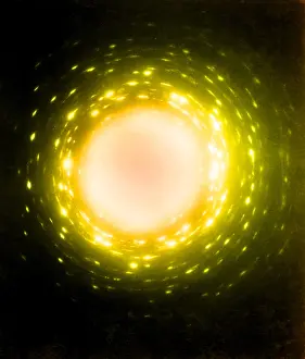 Ring Prints: X-Ray Diffraction Polyethylene Crystals